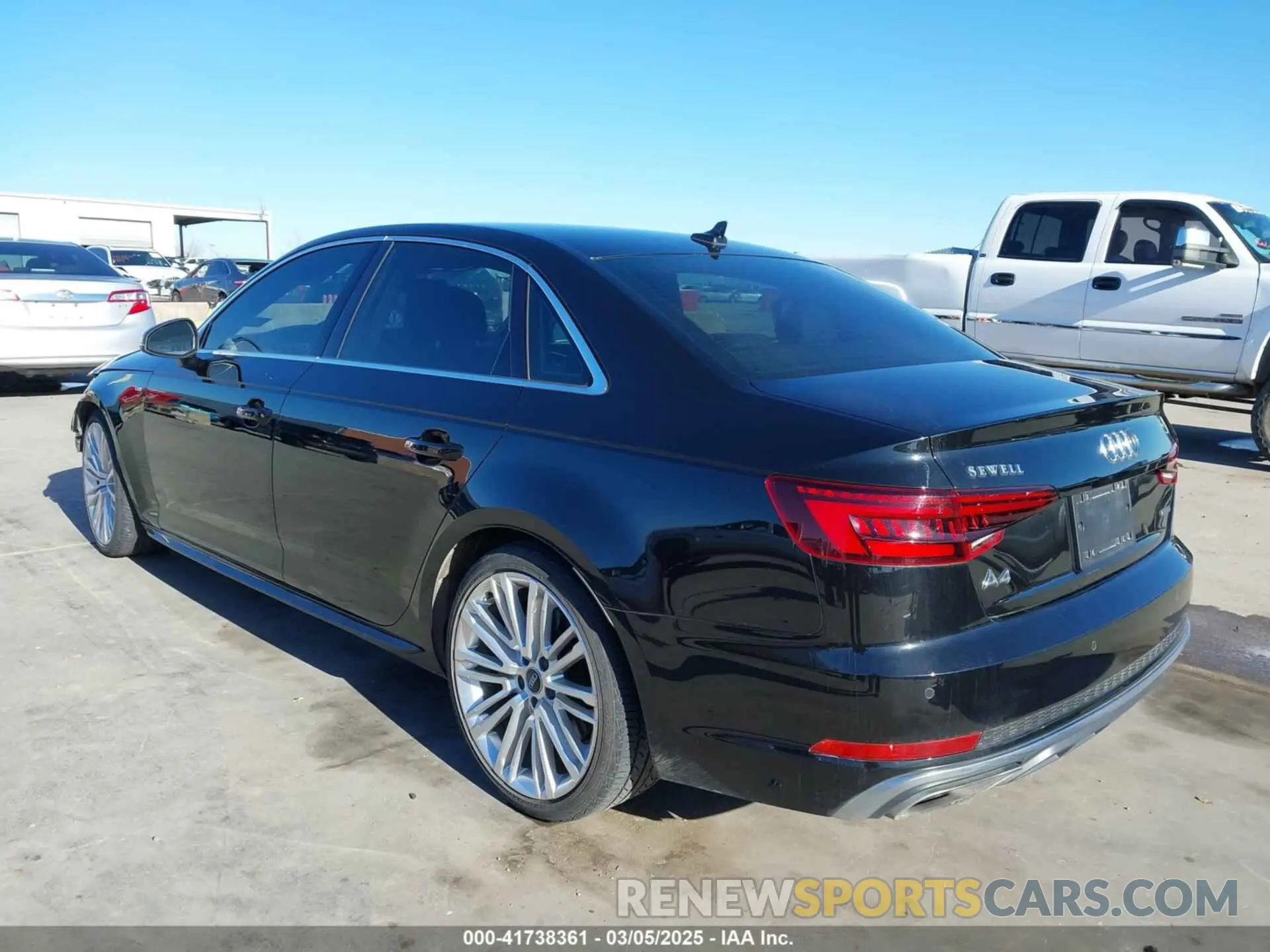 3 fotografías del automóvil dañado WAUENAF46KA035160 AUDI A4 2019