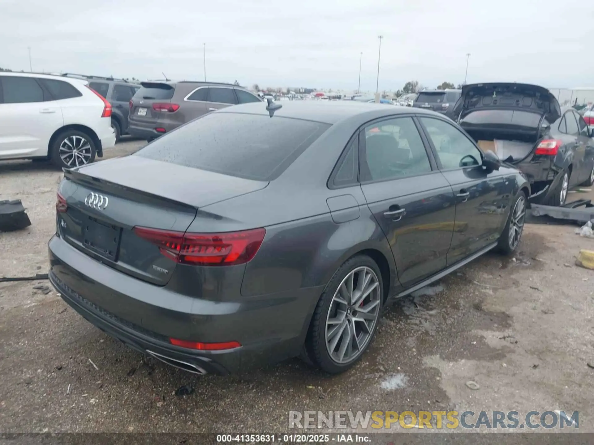 4 fotografías del automóvil dañado WAUENAF46KA075819 AUDI A4 2019