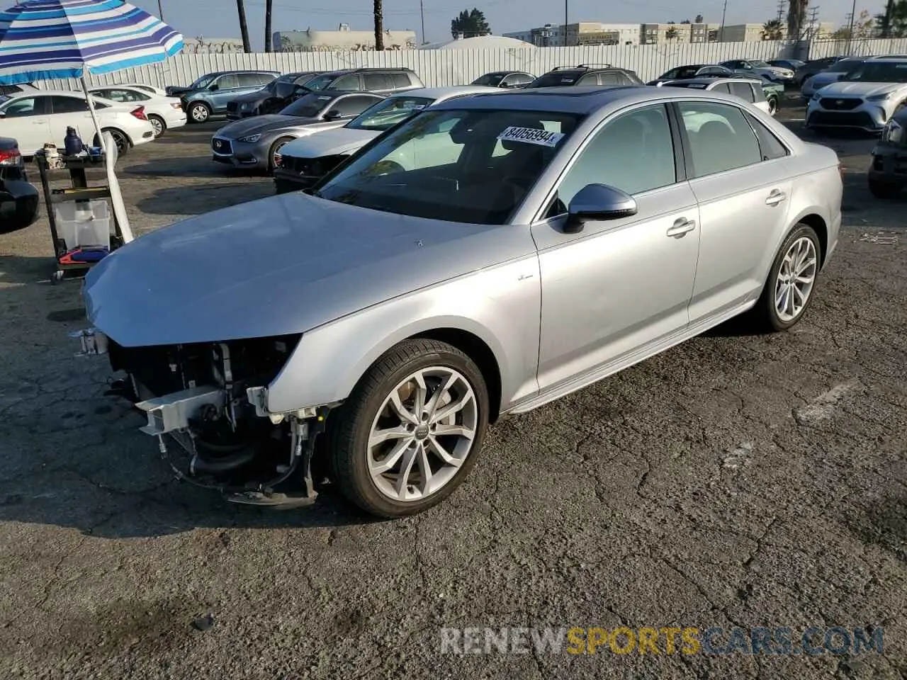 1 fotografías del automóvil dañado WAUENAF47KA021154 AUDI A4 2019