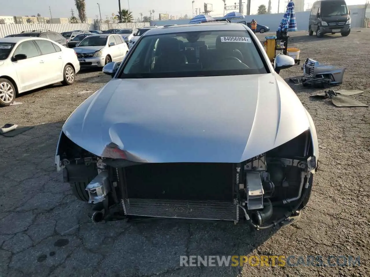 5 fotografías del automóvil dañado WAUENAF47KA021154 AUDI A4 2019