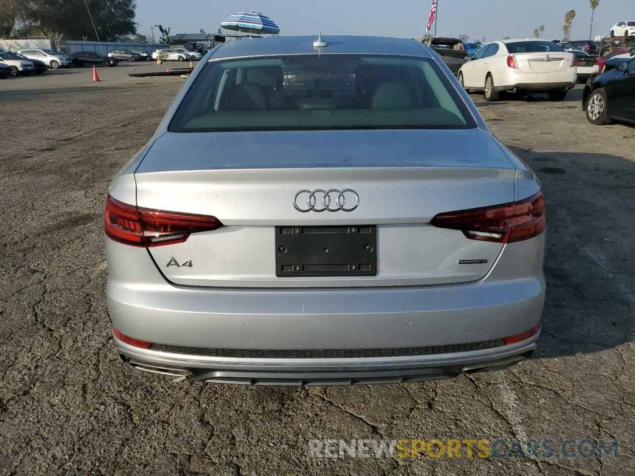 6 fotografías del automóvil dañado WAUENAF47KA021154 AUDI A4 2019