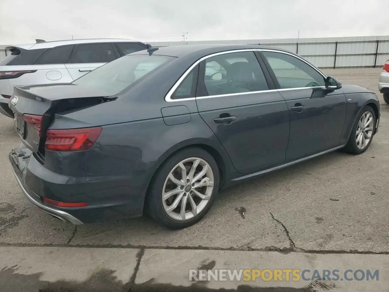 3 fotografías del automóvil dañado WAUENAF47KN005979 AUDI A4 2019
