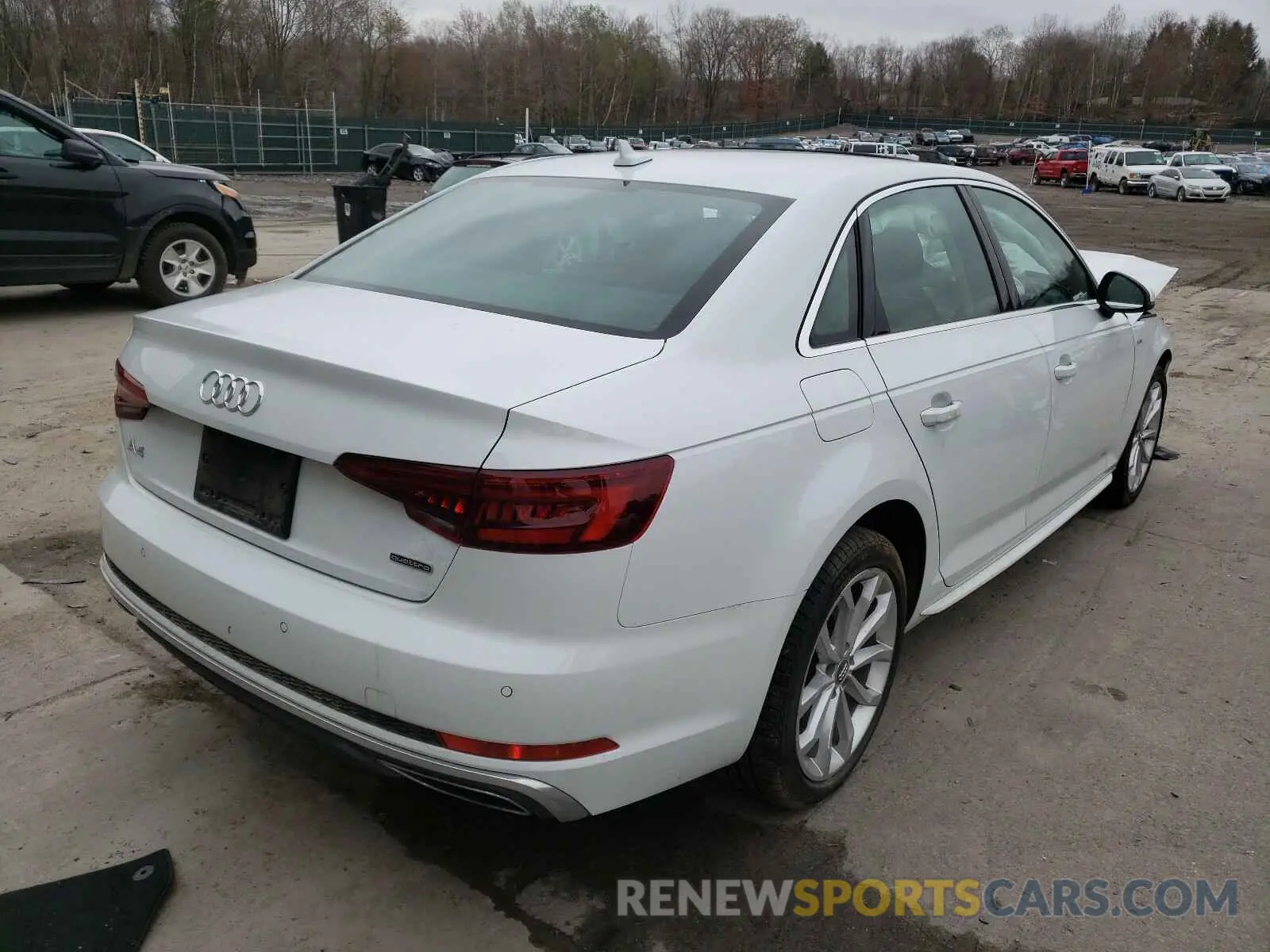 4 fotografías del automóvil dañado WAUENAF47KN011801 AUDI A4 2019