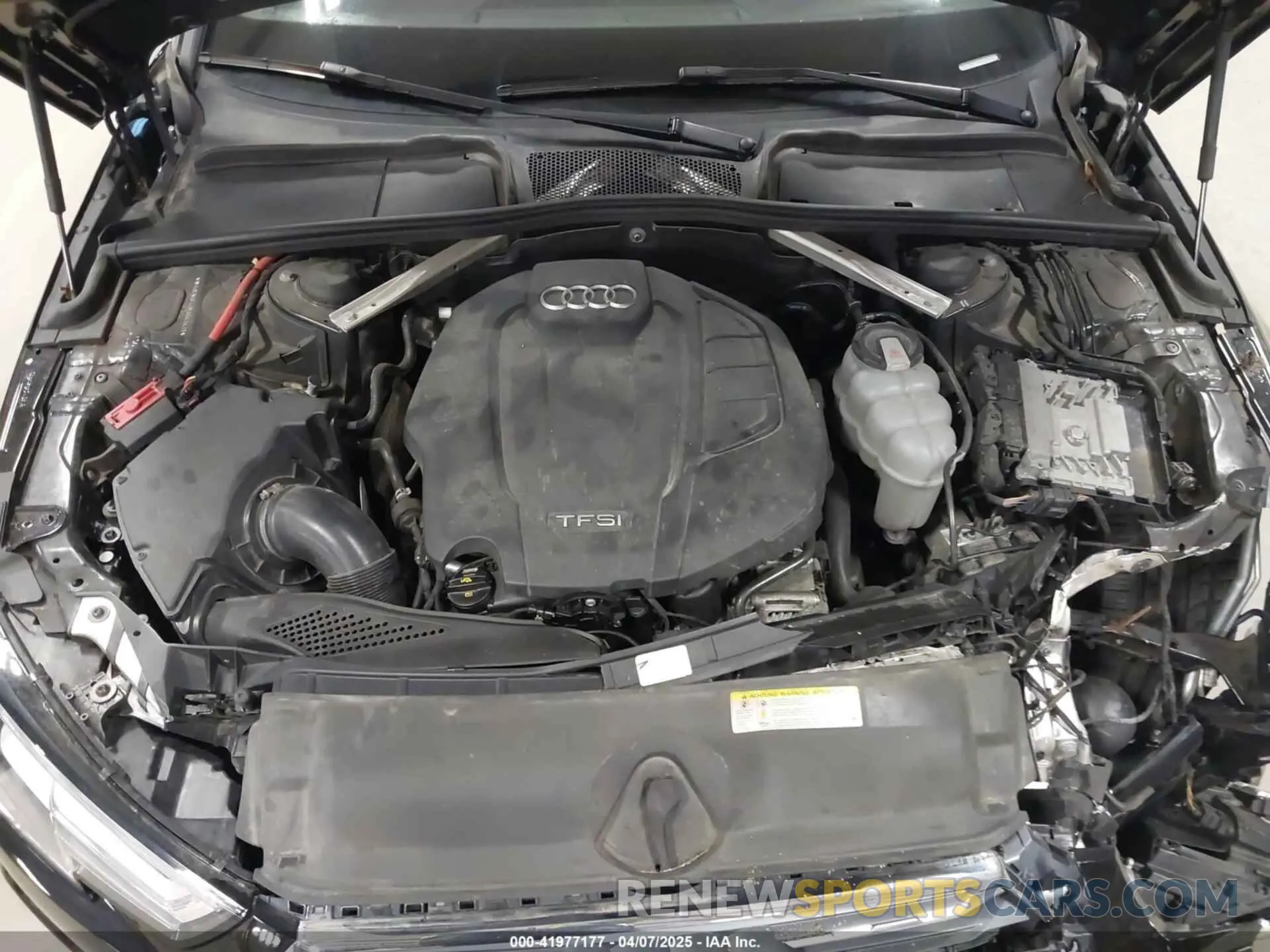 10 fotografías del automóvil dañado WAUENAF48KA041431 AUDI A4 2019