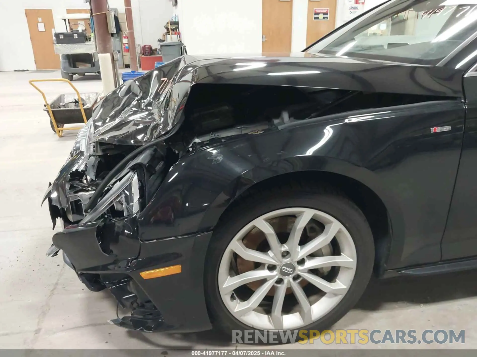 19 fotografías del automóvil dañado WAUENAF48KA041431 AUDI A4 2019