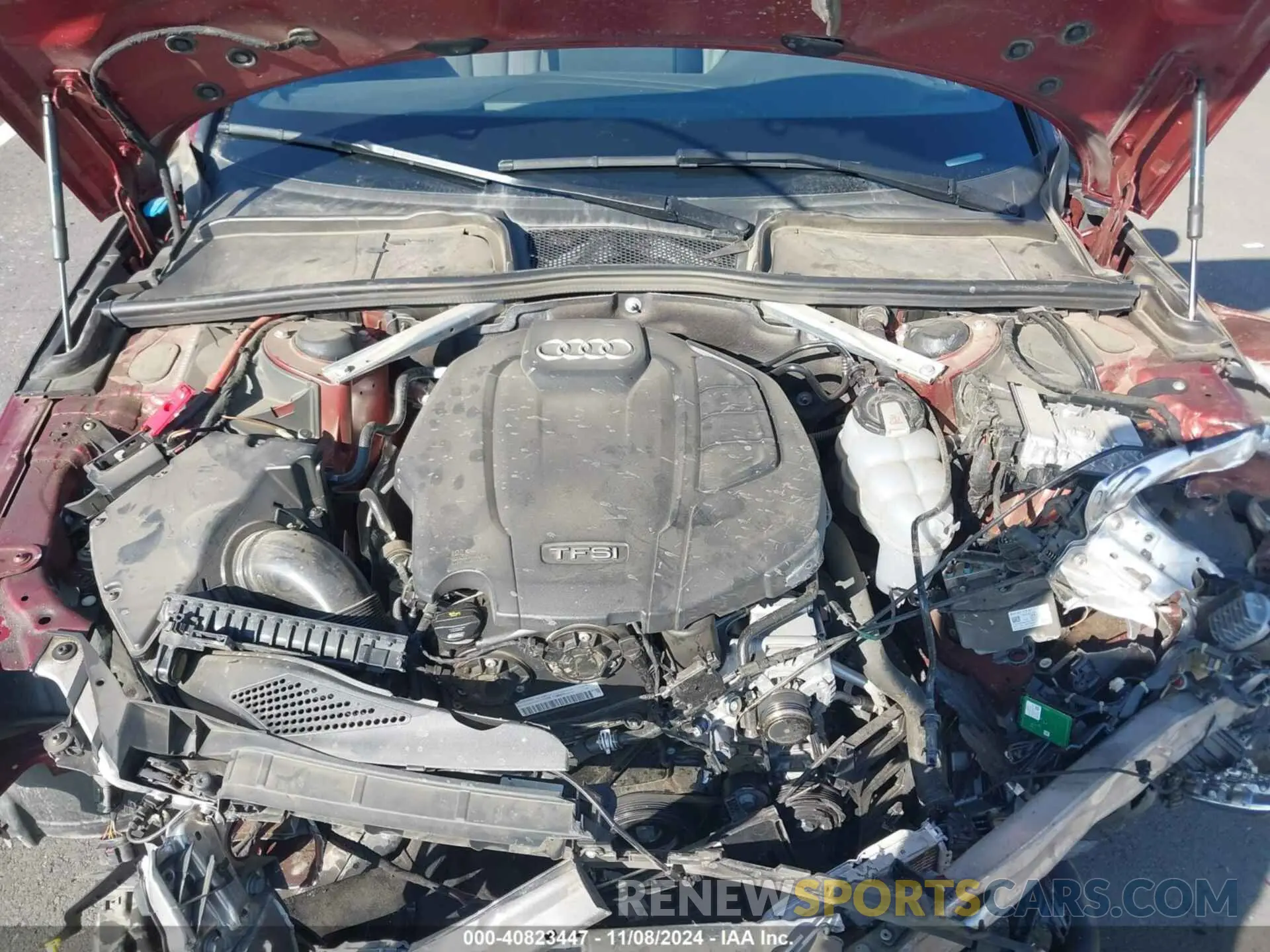 10 fotografías del automóvil dañado WAUENAF49KA050526 AUDI A4 2019