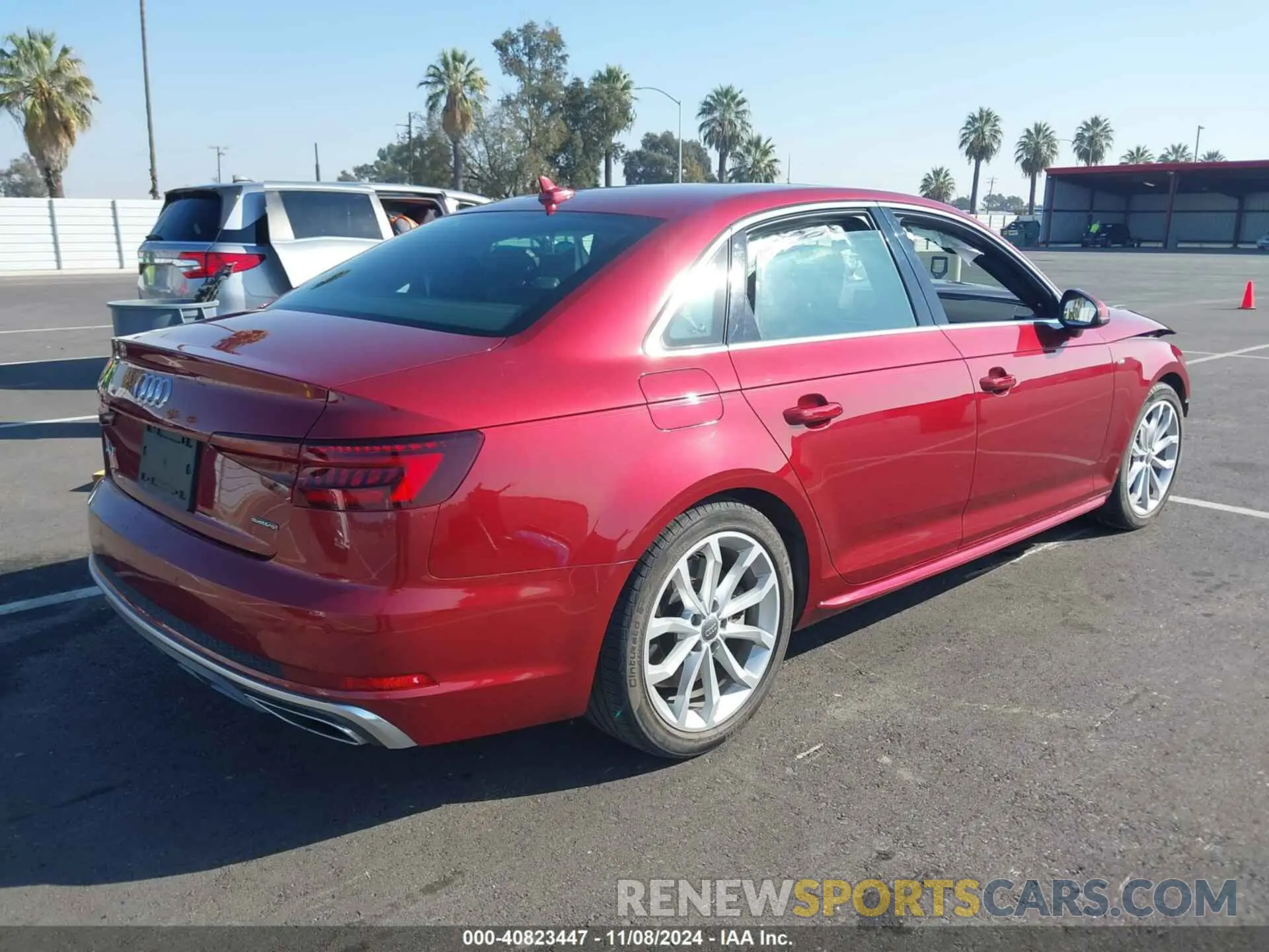 4 fotografías del automóvil dañado WAUENAF49KA050526 AUDI A4 2019