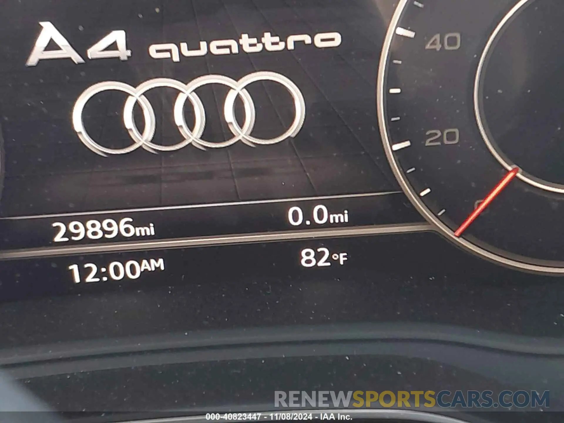 7 fotografías del automóvil dañado WAUENAF49KA050526 AUDI A4 2019