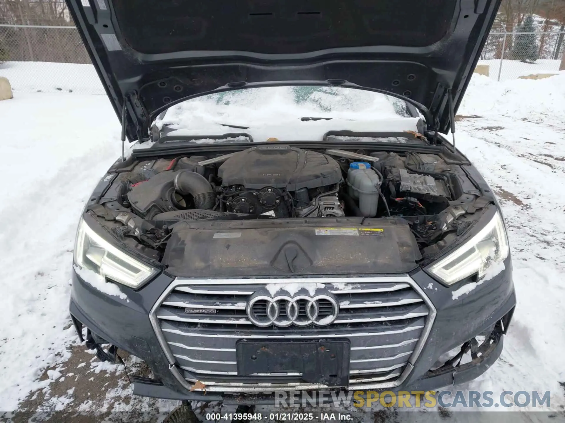 10 fotografías del automóvil dañado WAUENAF49KN004543 AUDI A4 2019