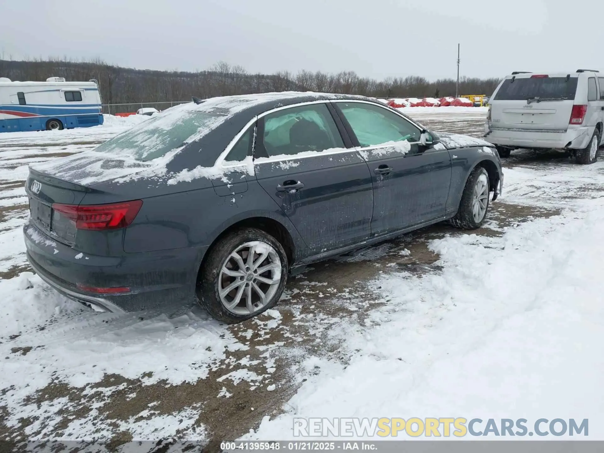 4 fotografías del automóvil dañado WAUENAF49KN004543 AUDI A4 2019
