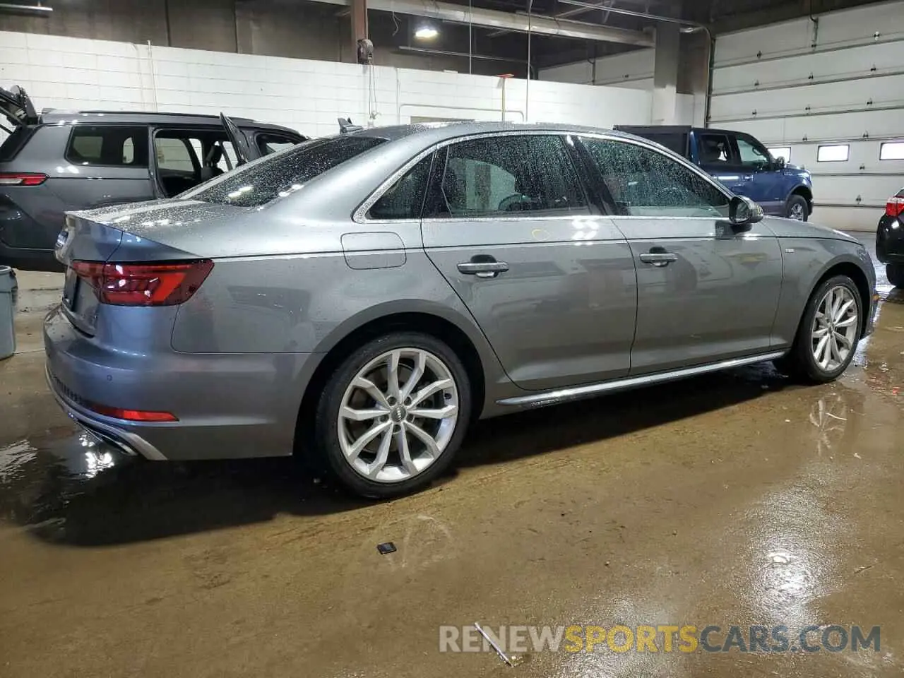 3 fotografías del automóvil dañado WAUENAF49KN009905 AUDI A4 2019