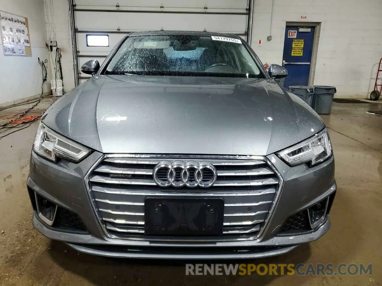 5 fotografías del automóvil dañado WAUENAF49KN009905 AUDI A4 2019
