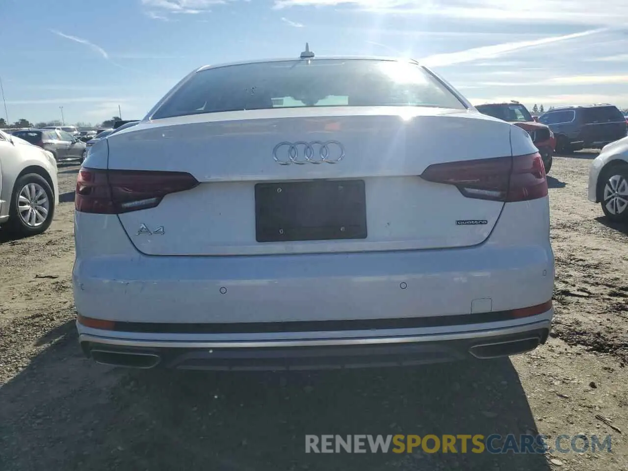 6 fotografías del automóvil dañado WAUENAF4XKA073104 AUDI A4 2019