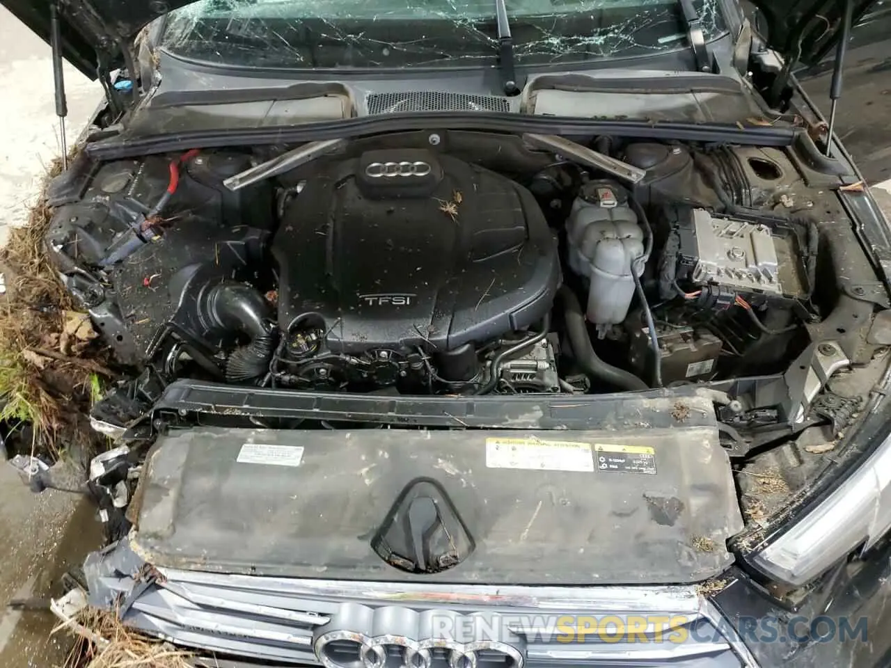 11 fotografías del automóvil dañado WAUFNAF44KA115190 AUDI A4 2019