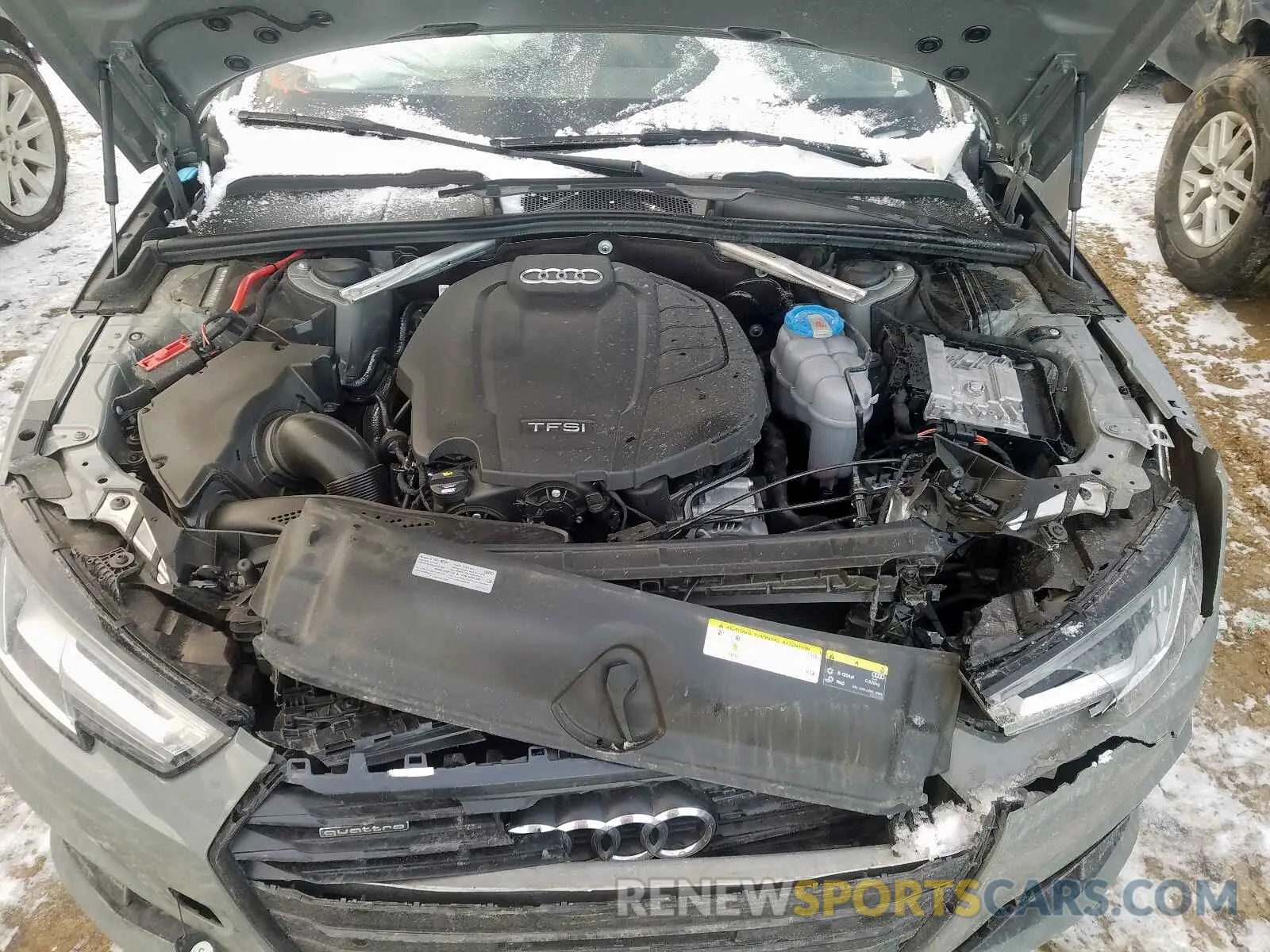 7 fotografías del automóvil dañado WAUFNAF45KN001692 AUDI A4 2019