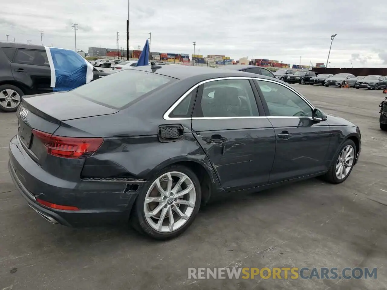 3 fotografías del automóvil dañado WAUGMAF40KN005026 AUDI A4 2019