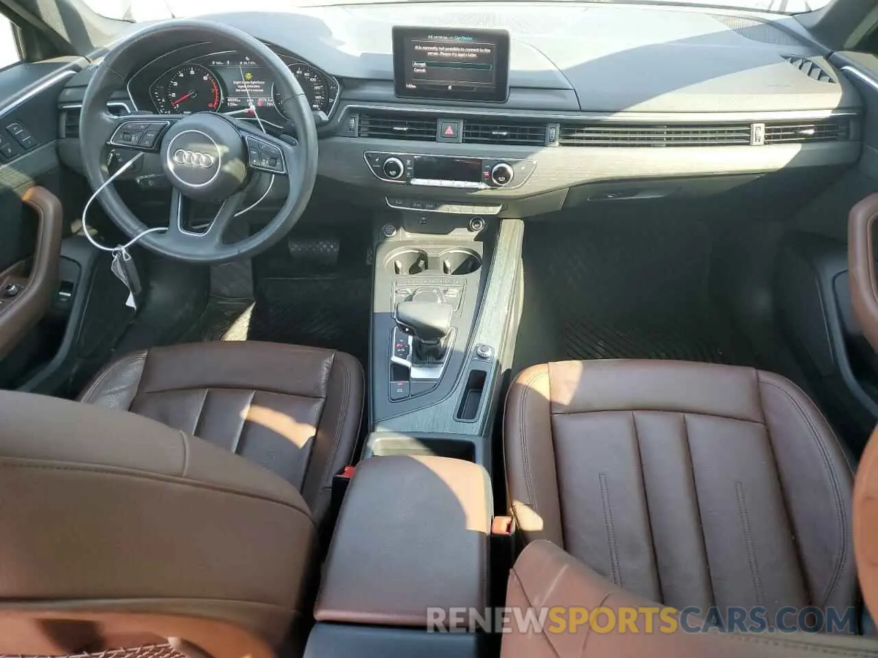 8 fotografías del automóvil dañado WAUGMAF40KN020612 AUDI A4 2019