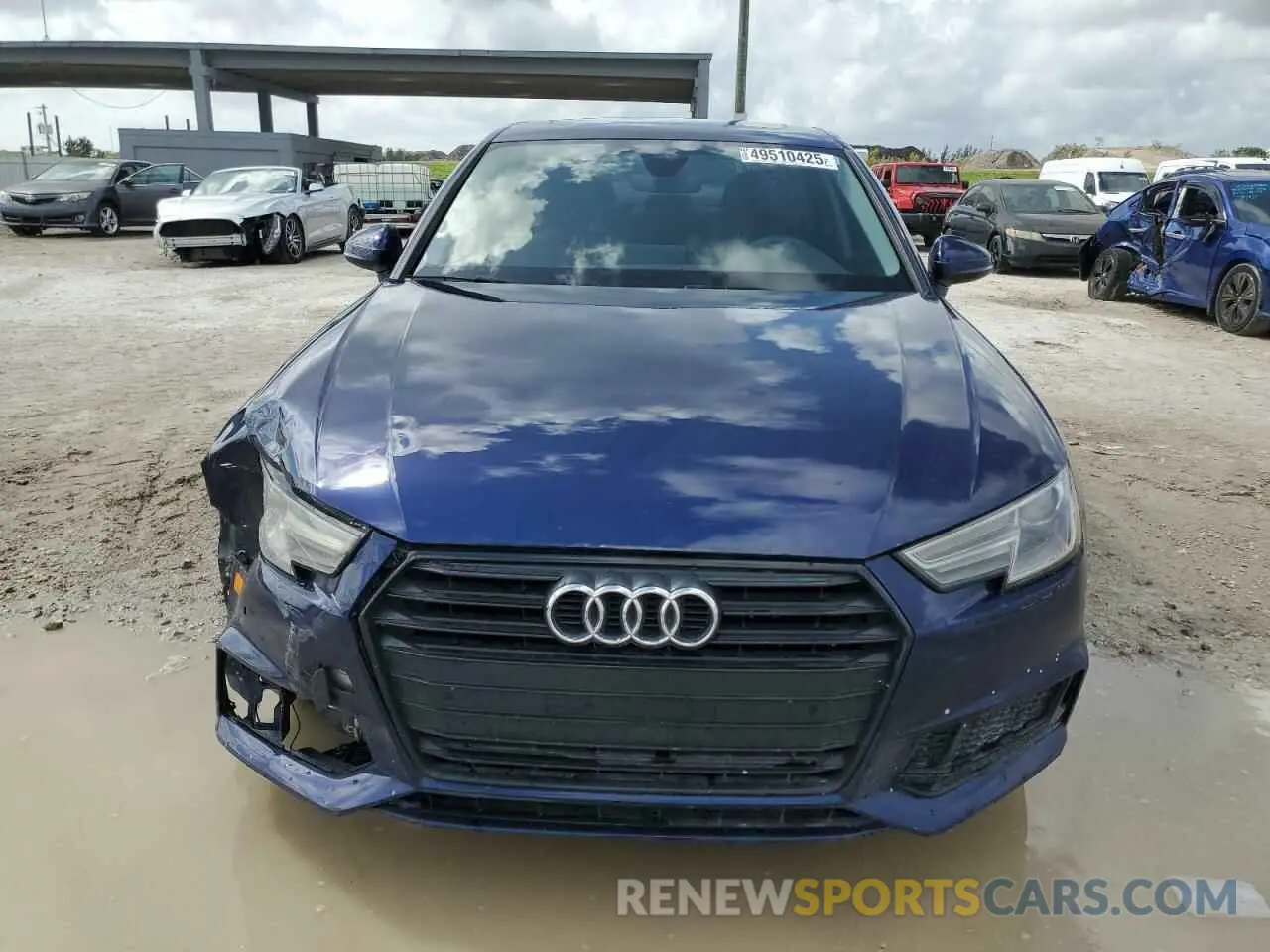 5 fotografías del automóvil dañado WAUGMAF40KN020996 AUDI A4 2019