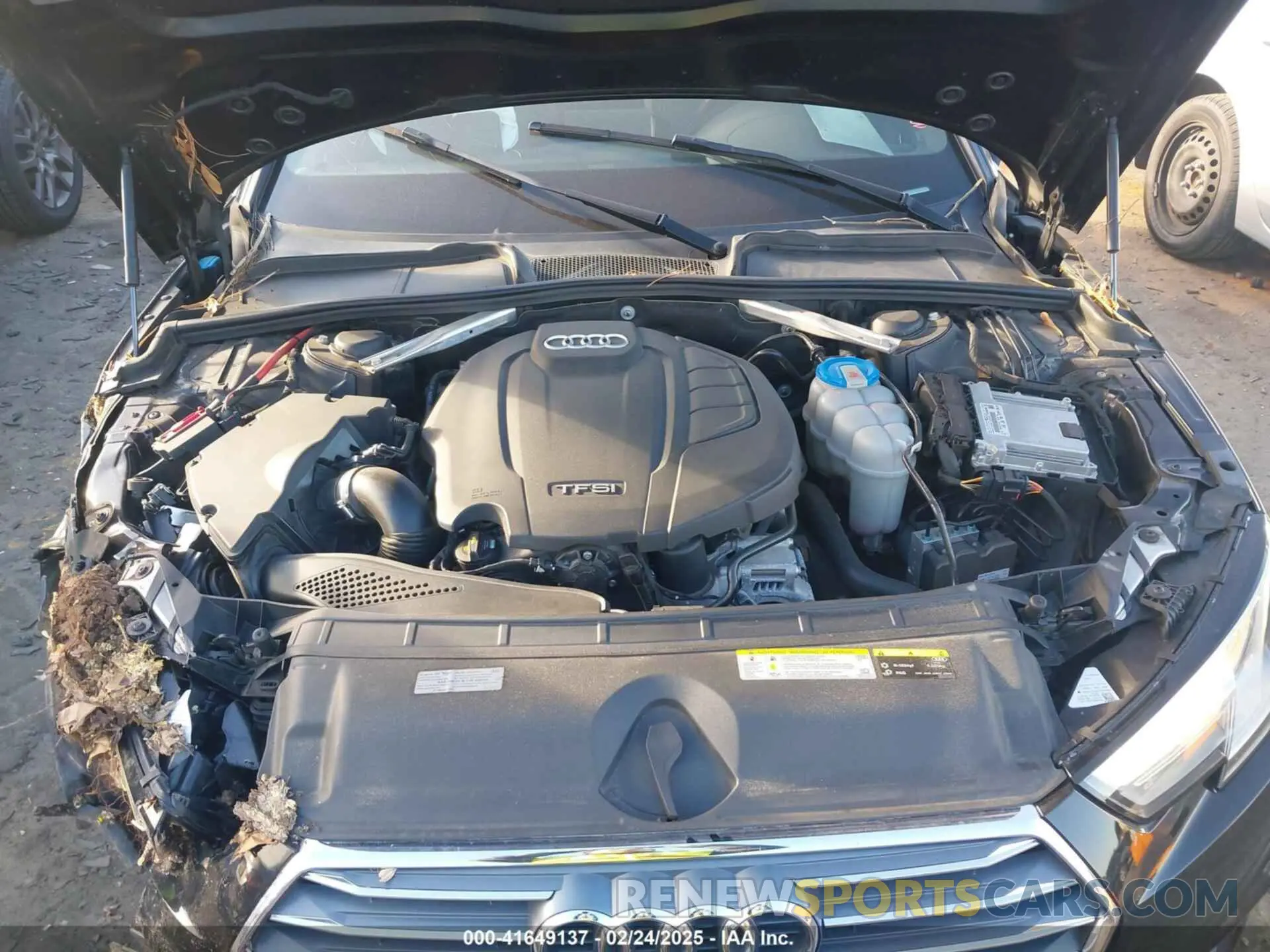 10 fotografías del automóvil dañado WAUGMAF41KN004404 AUDI A4 2019