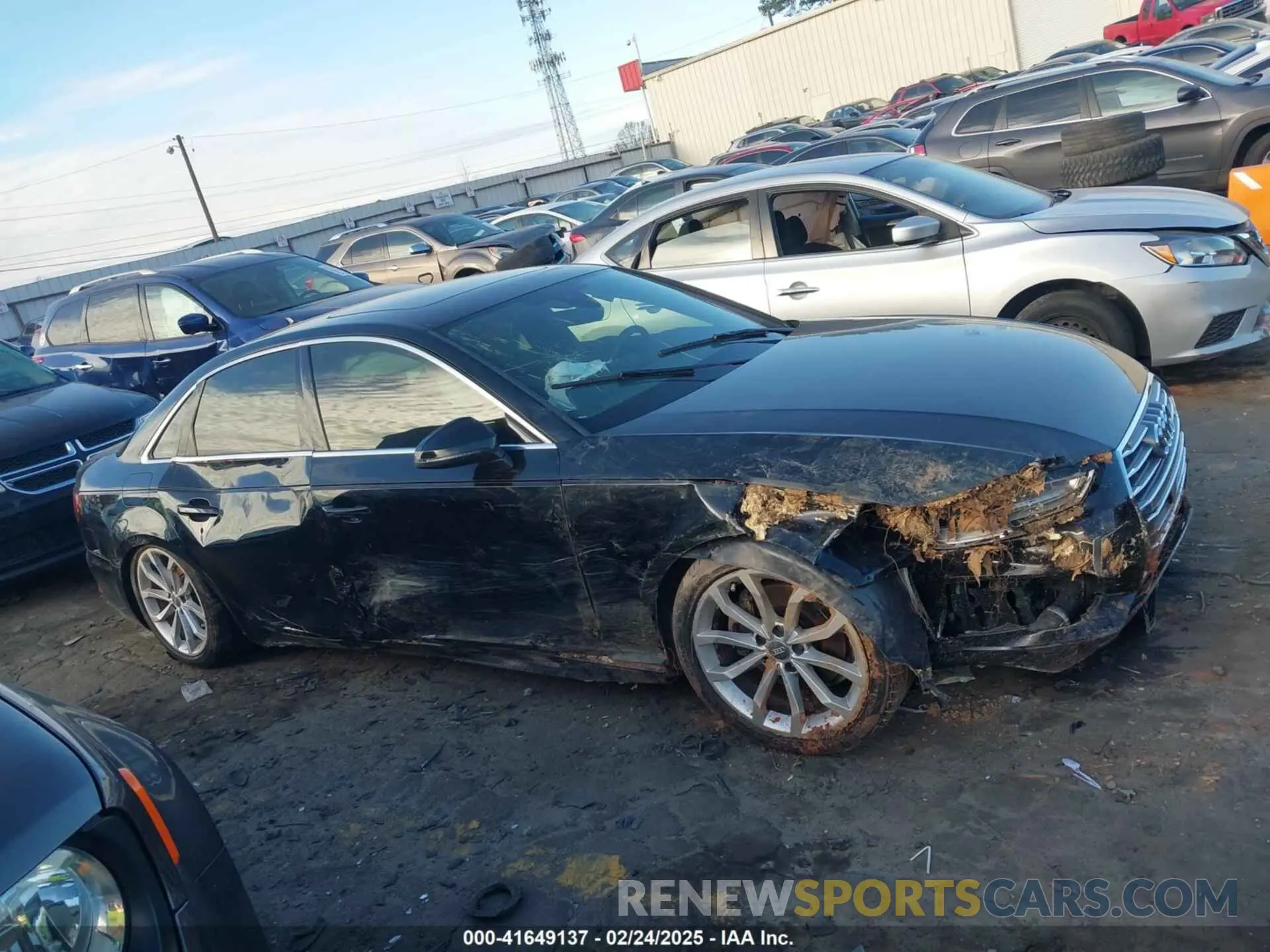 13 fotografías del automóvil dañado WAUGMAF41KN004404 AUDI A4 2019