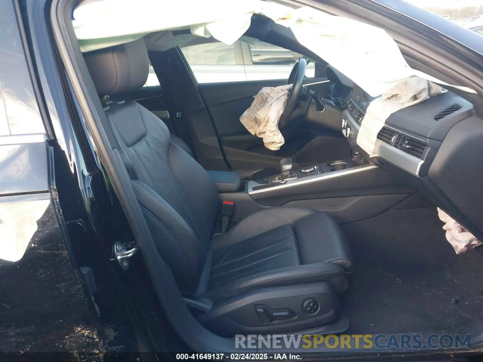 5 fotografías del automóvil dañado WAUGMAF41KN004404 AUDI A4 2019