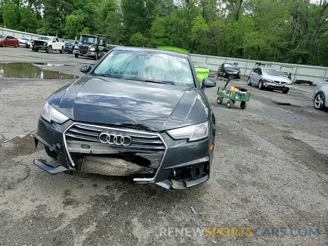 10 fotografías del automóvil dañado WAUGMAF41KN006122 AUDI A4 2019