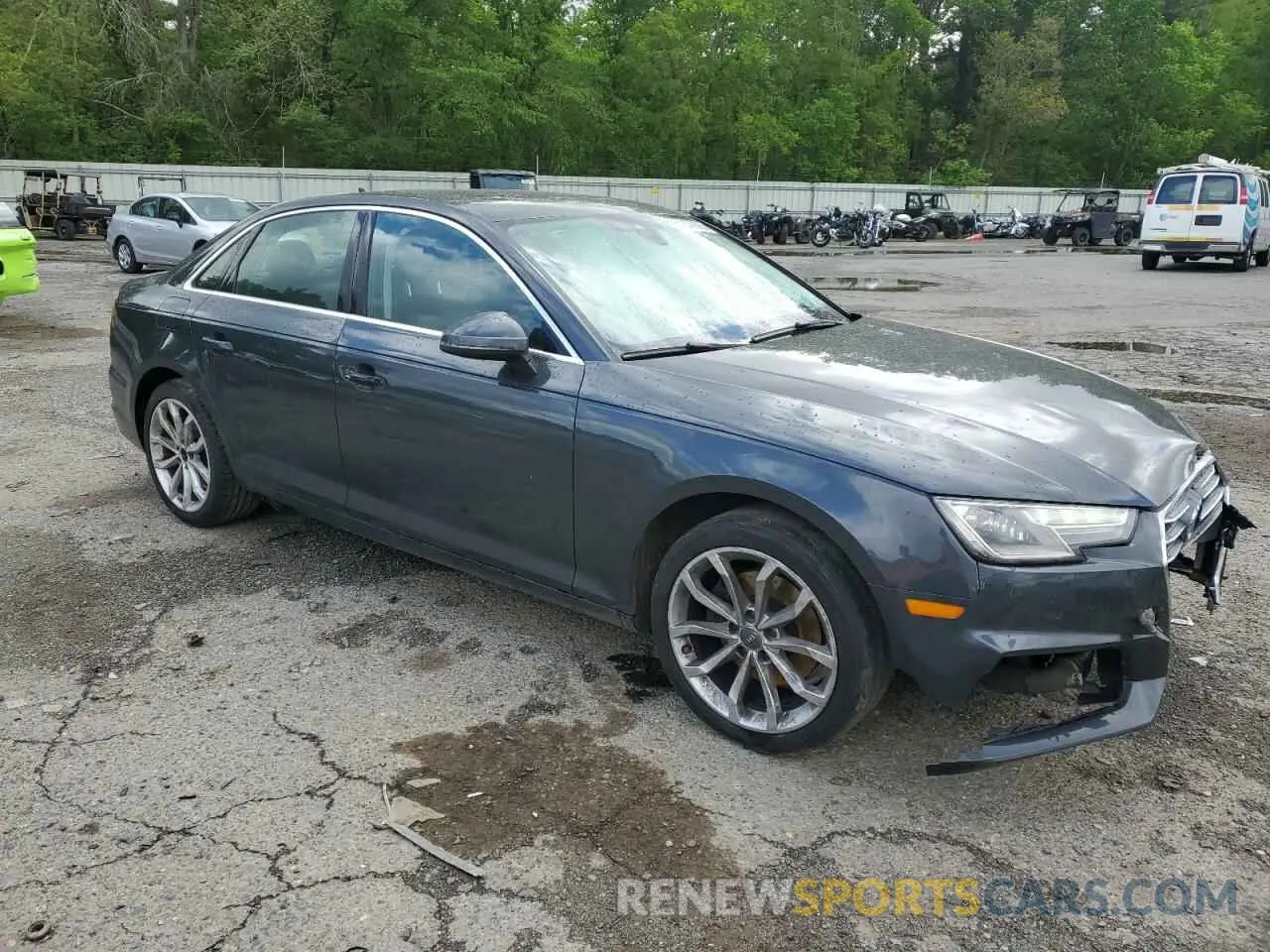 4 fotografías del automóvil dañado WAUGMAF41KN006122 AUDI A4 2019
