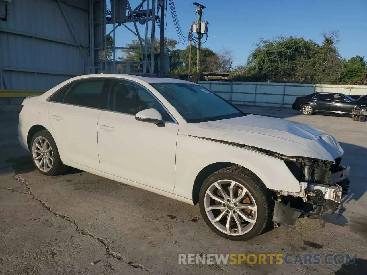 4 fotografías del automóvil dañado WAUGMAF41KN007643 AUDI A4 2019