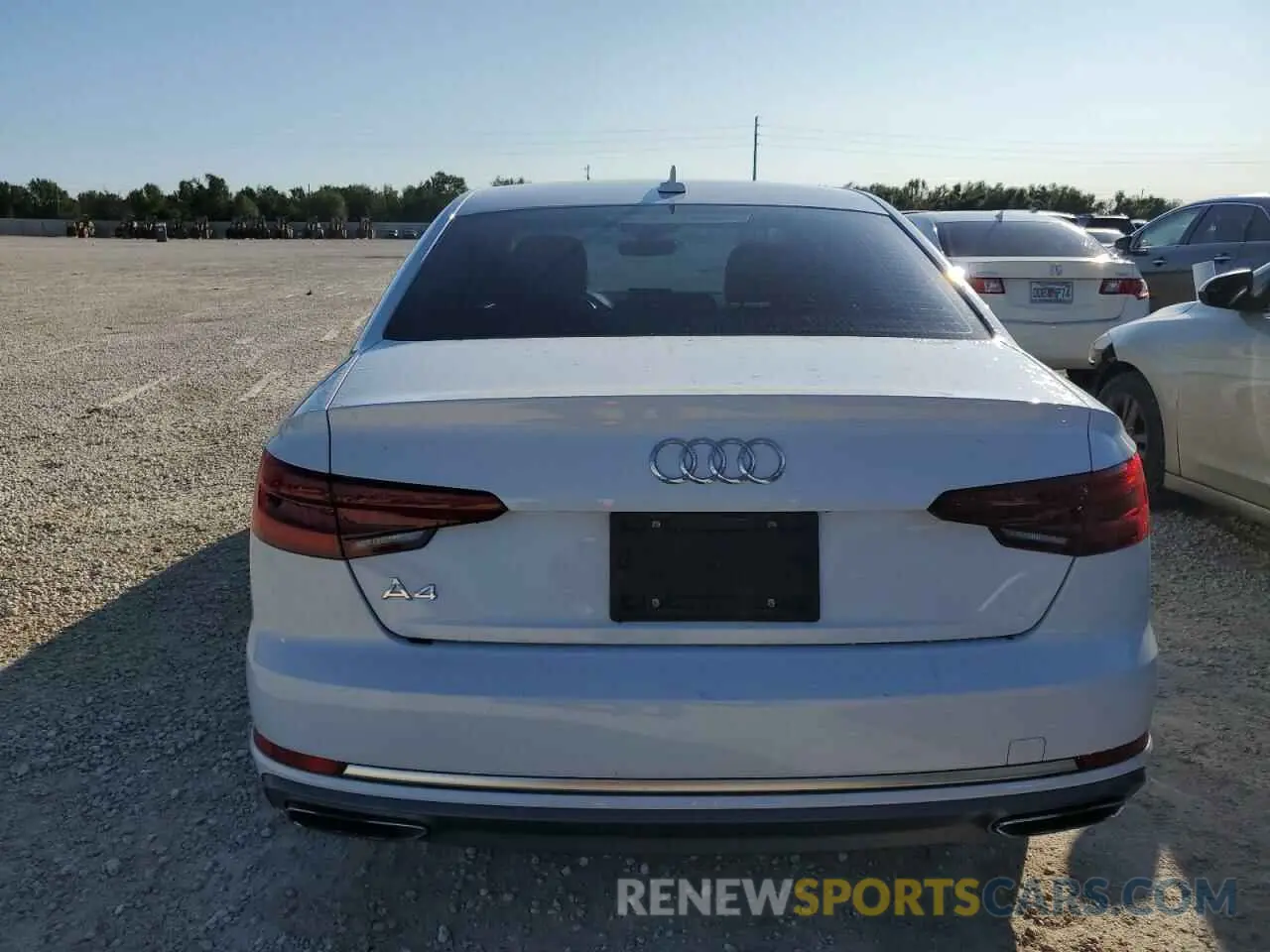 6 fotografías del automóvil dañado WAUGMAF44KN004221 AUDI A4 2019