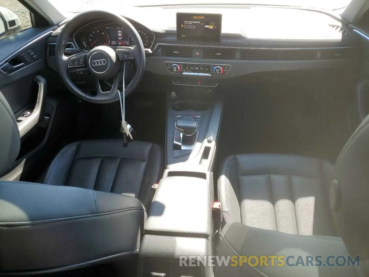 8 fotografías del automóvil dañado WAUGMAF45KA113486 AUDI A4 2019
