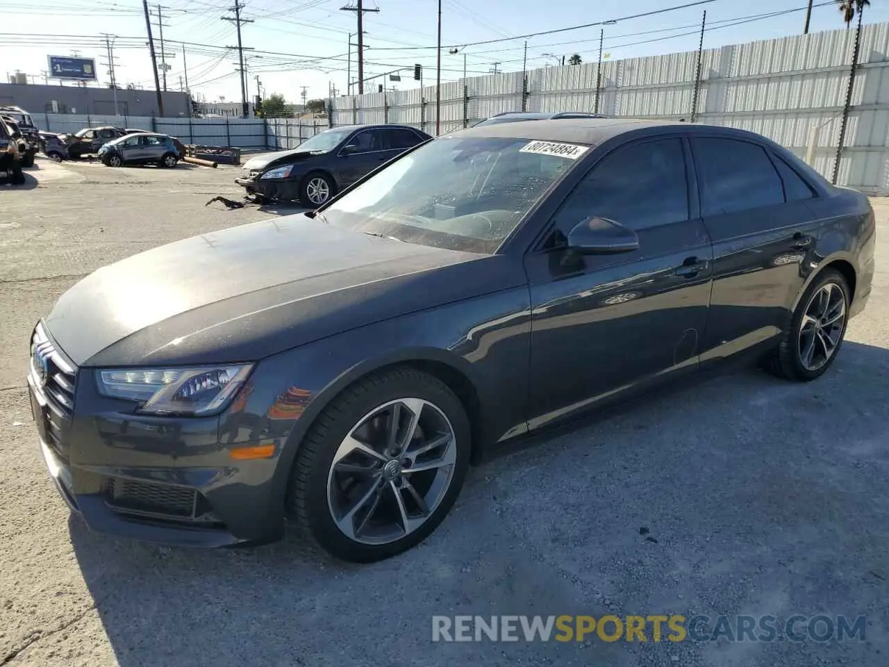 1 fotografías del automóvil dañado WAUGMAF45KN013400 AUDI A4 2019
