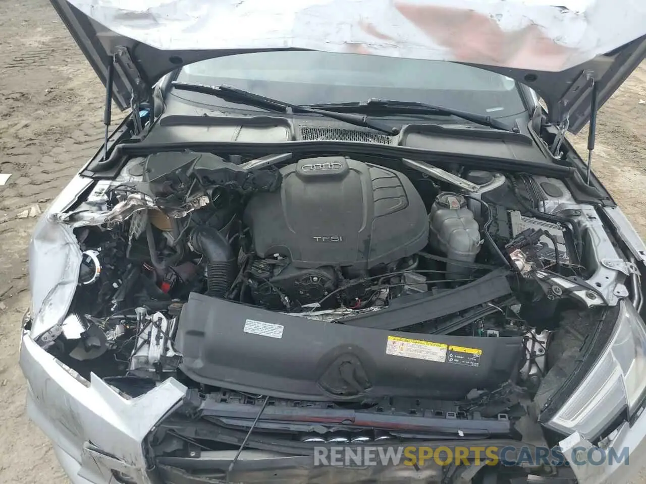 11 fotografías del automóvil dañado WAUGMAF45KN014935 AUDI A4 2019
