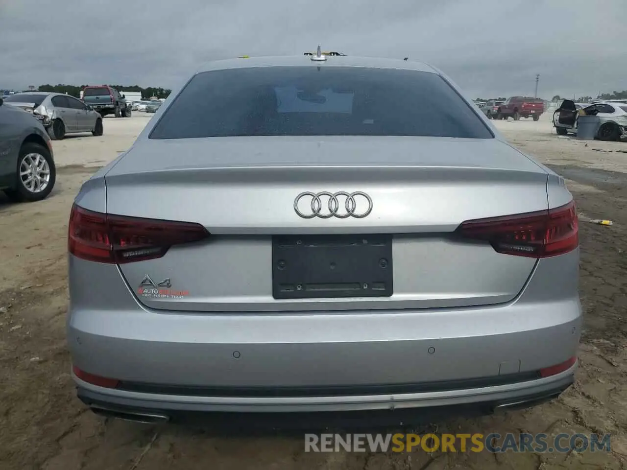 6 fotografías del automóvil dañado WAUGMAF45KN014935 AUDI A4 2019