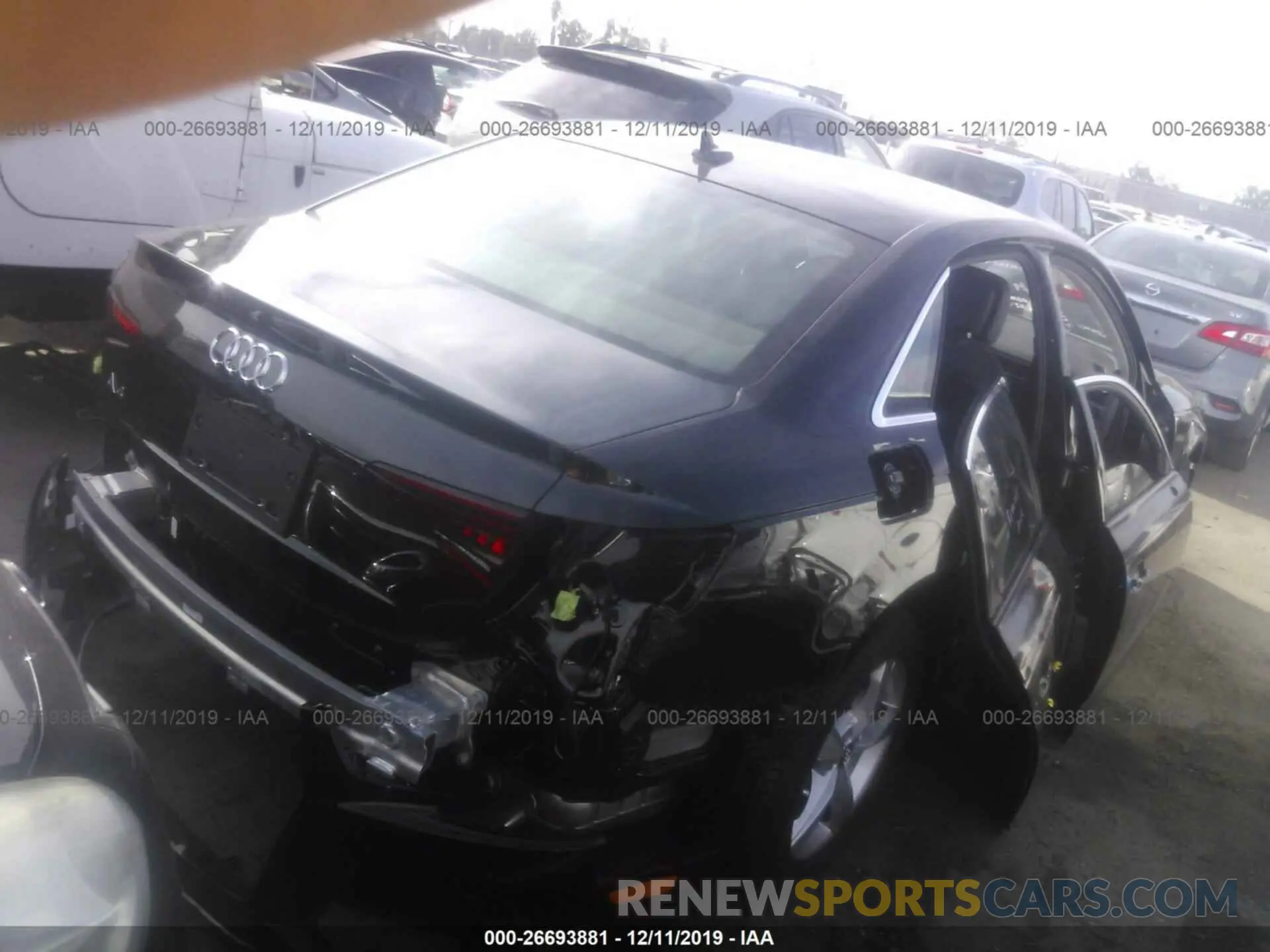 4 fotografías del automóvil dañado WAUGMAF46KA041469 AUDI A4 2019