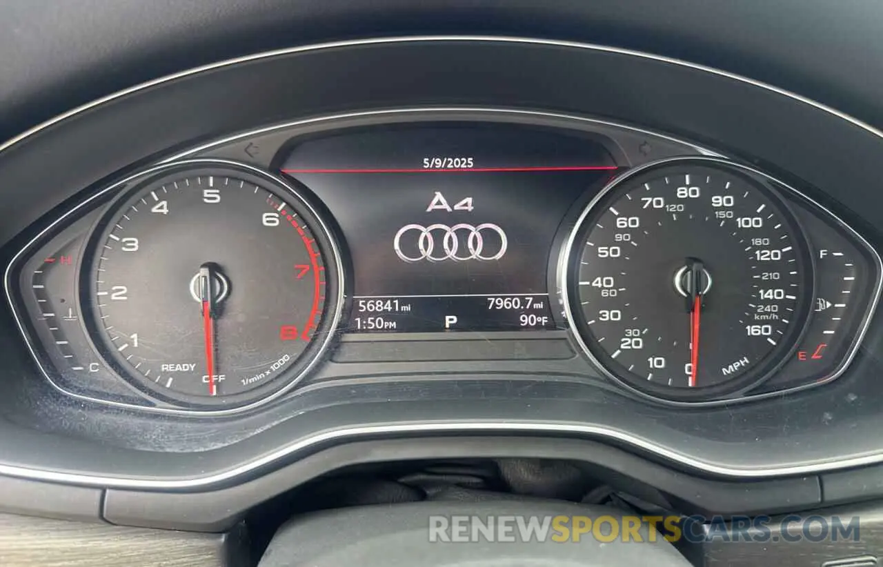 8 fotografías del automóvil dañado WAUGMAF46KN007881 AUDI A4 2019