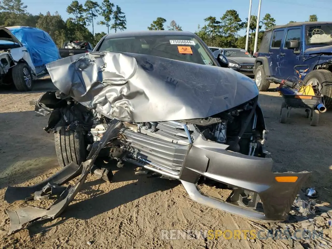 5 fotografías del automóvil dañado WAUGMAF47KA022297 AUDI A4 2019