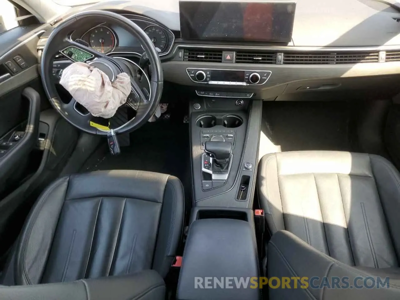 8 fotografías del automóvil dañado WAUGMAF47KN007355 AUDI A4 2019