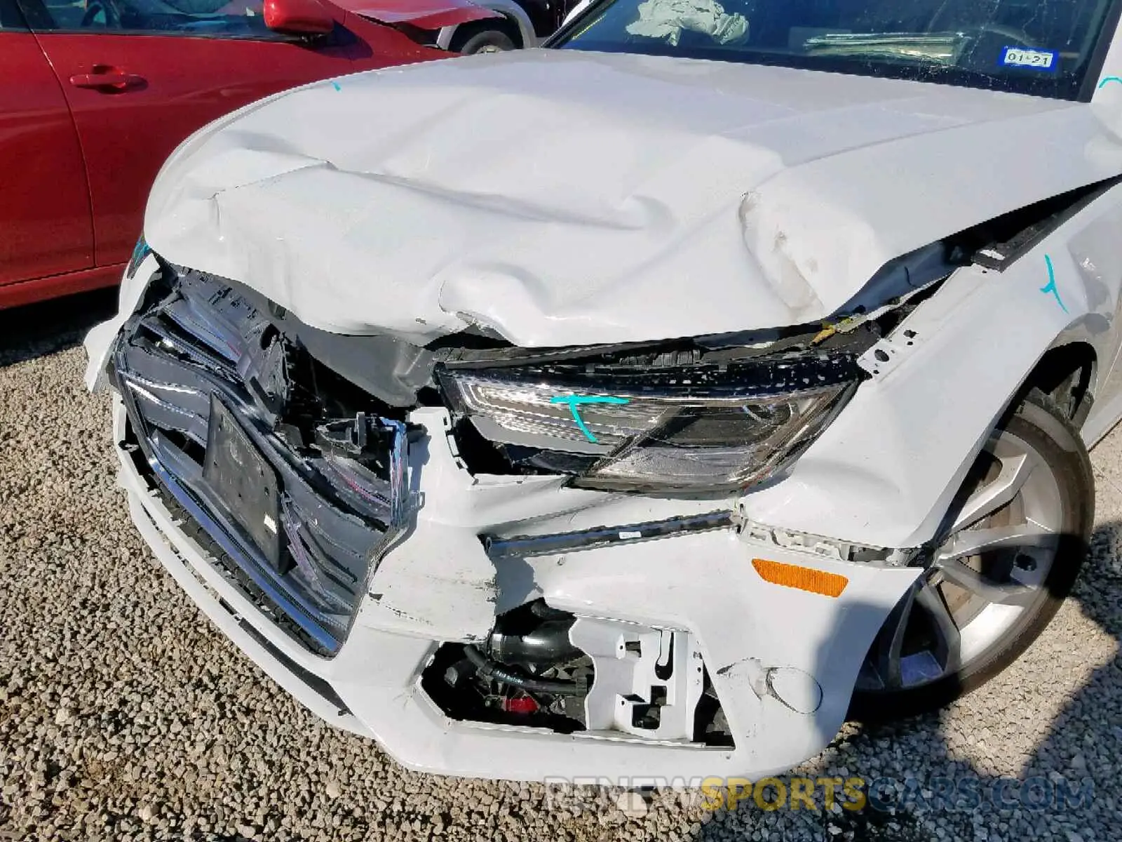 9 fotografías del automóvil dañado WAUGMAF48KN006232 AUDI A4 2019