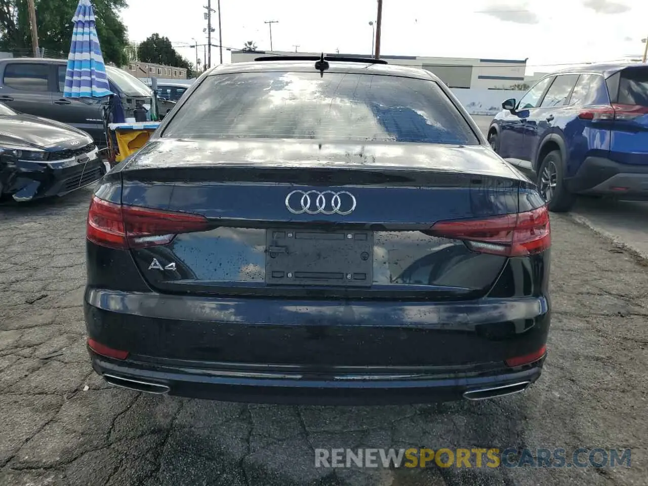 6 fotografías del automóvil dañado WAUGMAF48KN021927 AUDI A4 2019