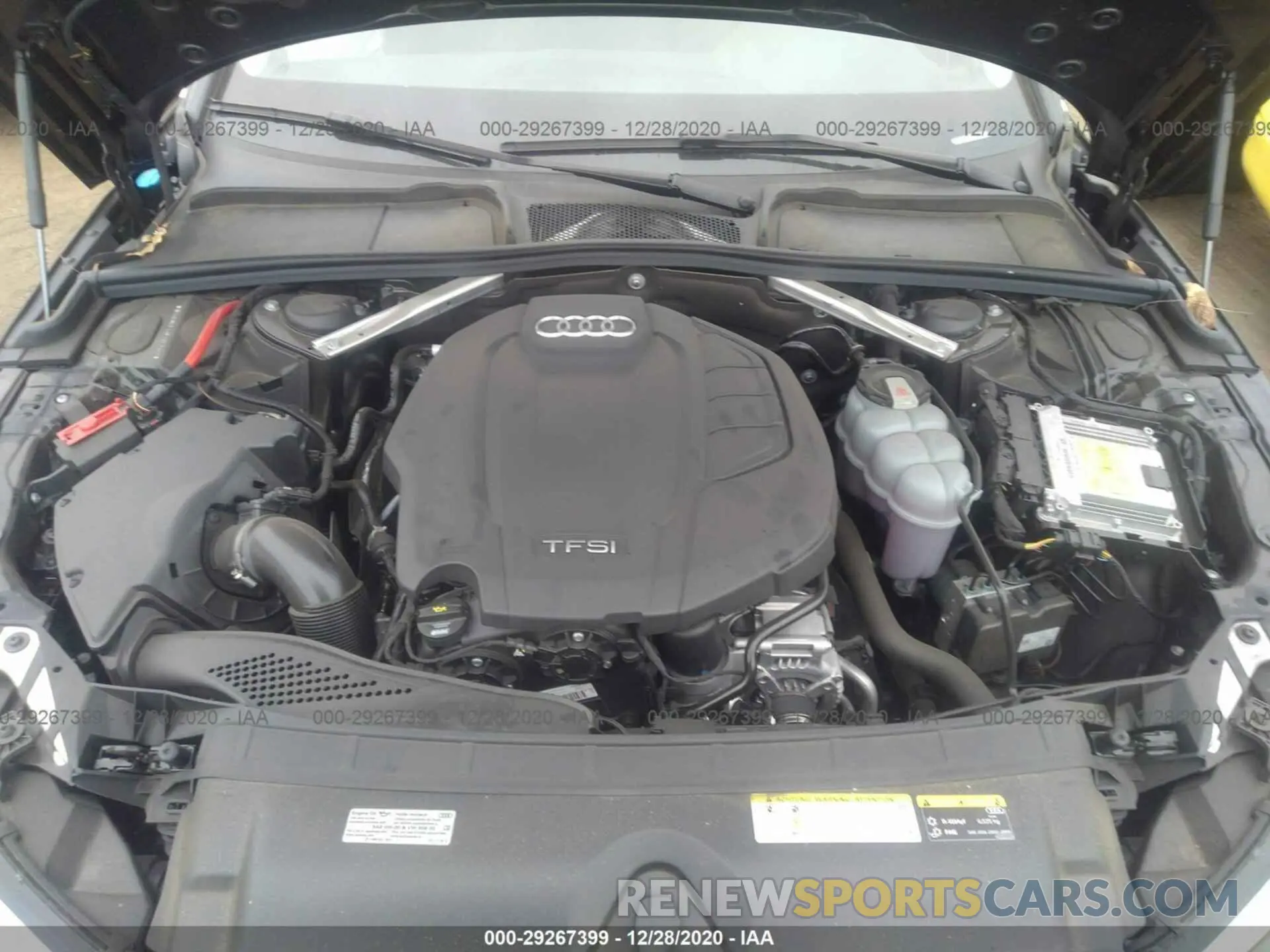 10 fotografías del automóvil dañado WAUGMAF4XKA057447 AUDI A4 2019