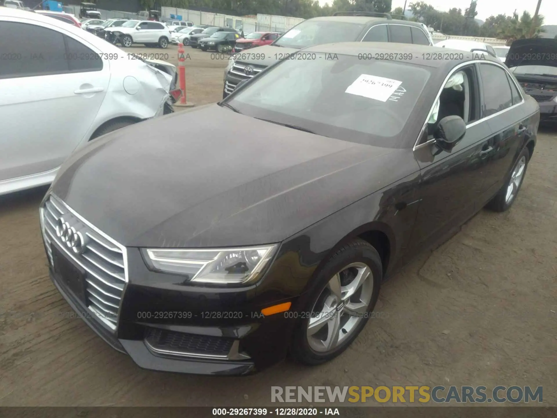 2 fotografías del automóvil dañado WAUGMAF4XKA057447 AUDI A4 2019