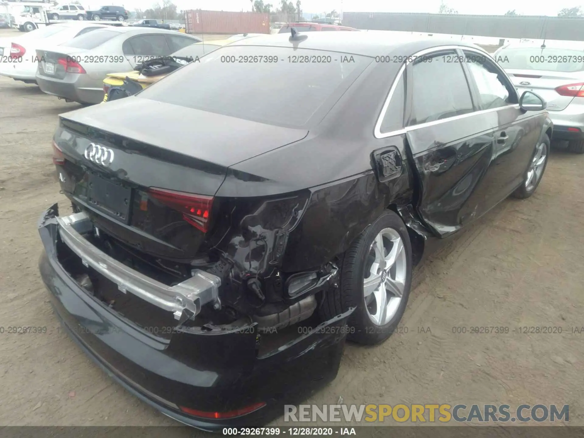 4 fotografías del automóvil dañado WAUGMAF4XKA057447 AUDI A4 2019