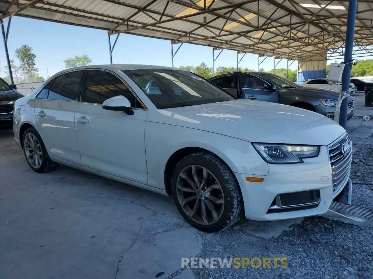 4 fotografías del automóvil dañado WAUGMAF4XKN001422 AUDI A4 2019