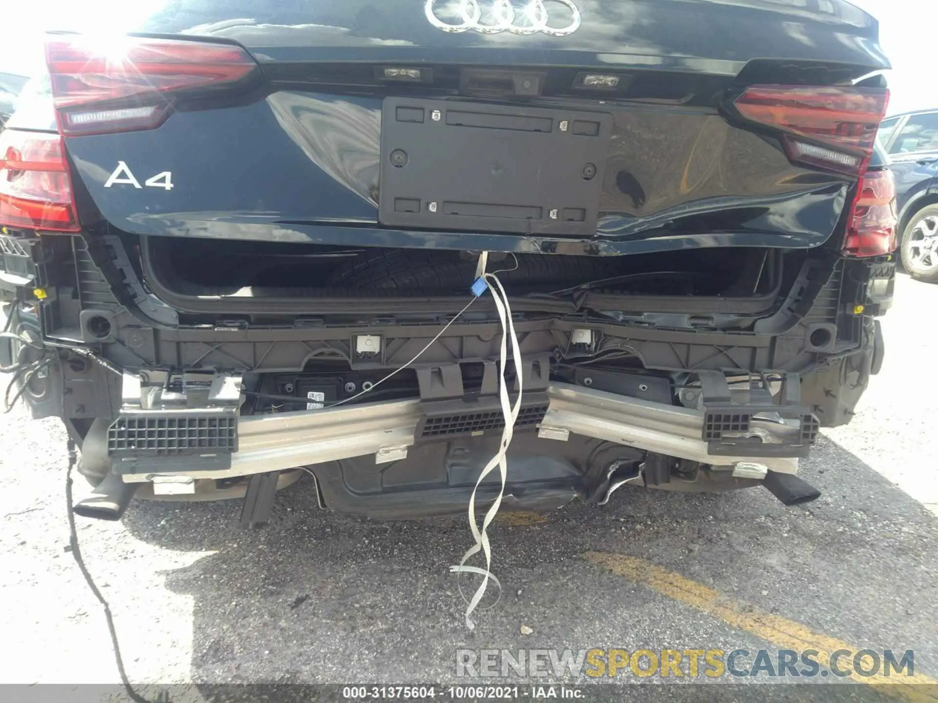 6 fotografías del automóvil dañado WAUGMAF4XKN007981 AUDI A4 2019