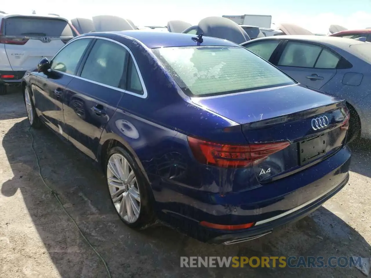 3 fotografías del automóvil dañado WAUHMAF44KA038767 AUDI A4 2019