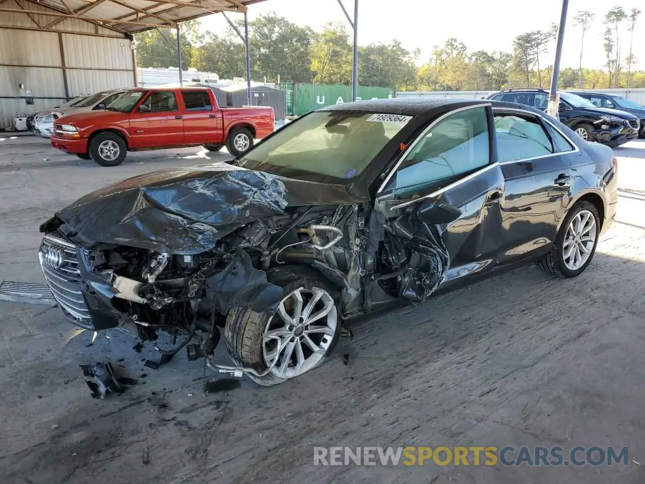 1 fotografías del automóvil dañado WAUHMAF49KN006132 AUDI A4 2019