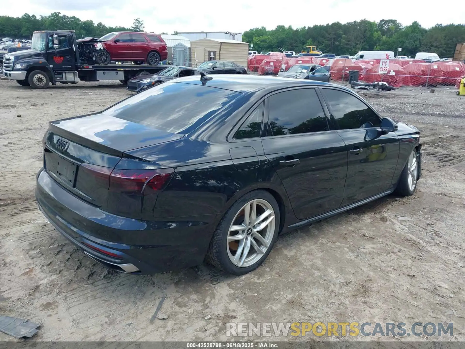 4 fotografías del automóvil dañado WAUDNAF40LA039959 AUDI A4 2020