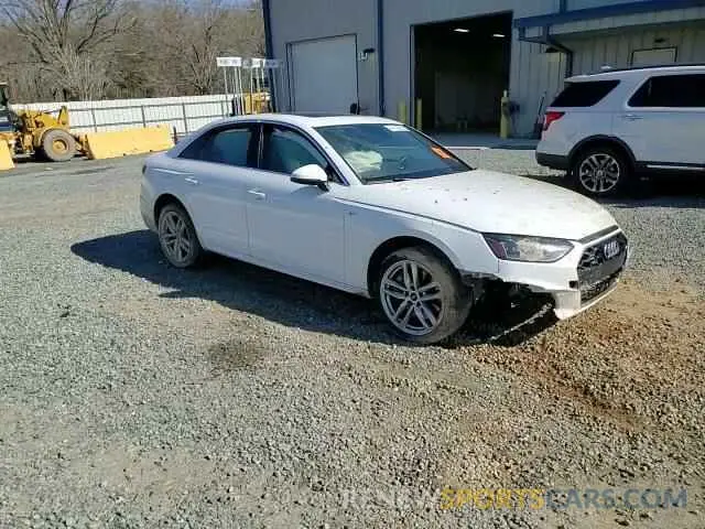11 fotografías del automóvil dañado WAUDNAF41LN008082 AUDI A4 2020