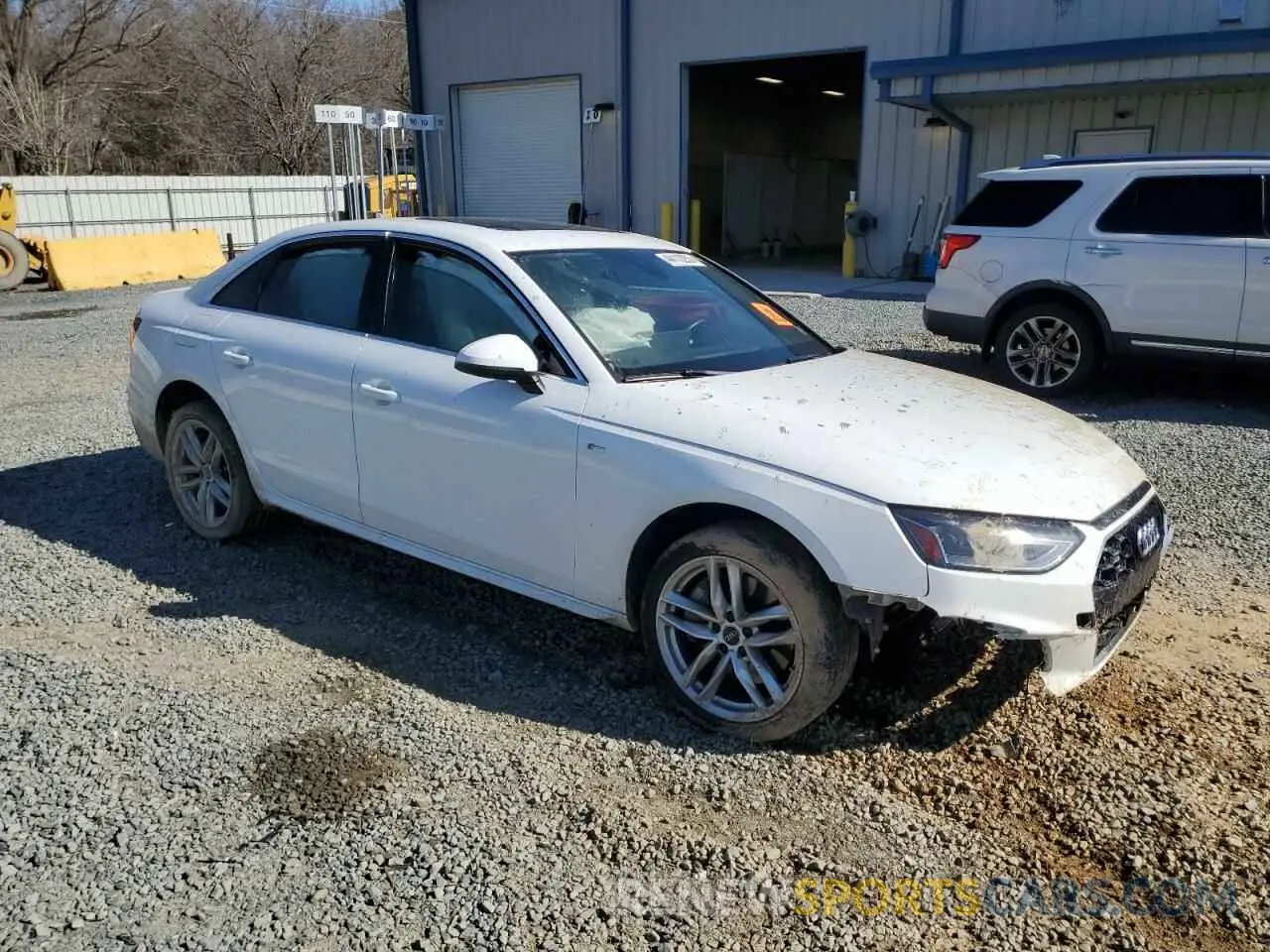 4 fotografías del automóvil dañado WAUDNAF41LN008082 AUDI A4 2020