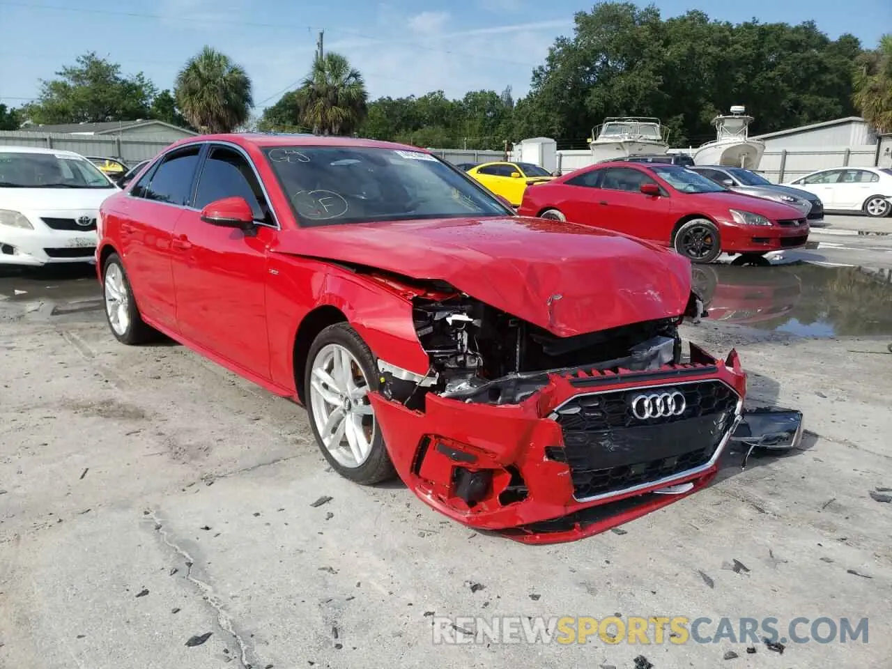 1 fotografías del automóvil dañado WAUDNAF44LA065206 AUDI A4 2020